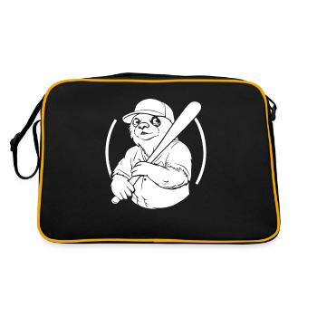 Sloth - Retro Bag - black/gold - Back
