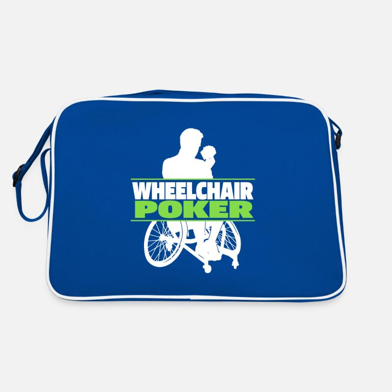 Poker Rollstuhl Retro Tasche