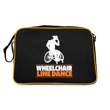 Fauteuil roulant de danse en ligne - Sac Retro - noir/or - Dos