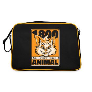 Furry Fandom Fursuits Funny - Retro Bag - black/gold - Back