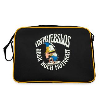 Wing Surf Wing Foil Flügelbrandung - Retro Bag - black/gold - Back