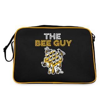 Hobby Gardener Garden Funny Garden Bees - Sac Retro - noir/or - Dos