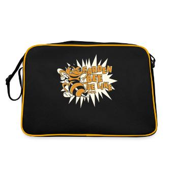Hobby Gardener Garden Funny Garden Bees - Sac Retro - noir/or - Dos