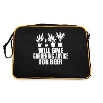 Hobby Gardener Garden Funny Garden Bière - Sac Retro - noir/or - Dos
