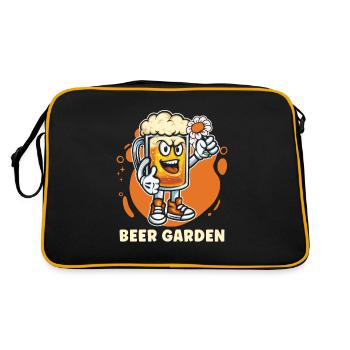 Hobby Gardener Garden Funny Garden Bière - Sac Retro - noir/or - Dos