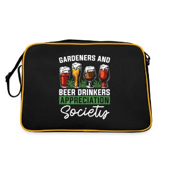 Hobby Gardener Garden Society Garden Bière - Sac Retro - noir/or - Dos