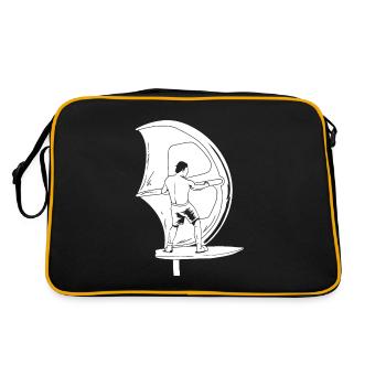 Wing Surf Wing Foil - Retro Bag - black/gold - Back