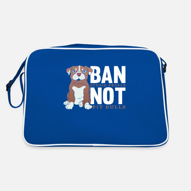 Pitbull Pitbull Verbot Retro Tasche
