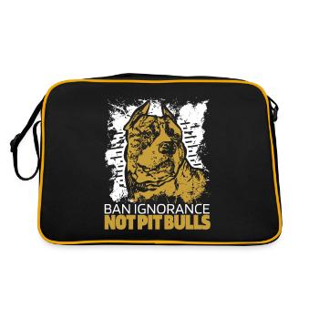 Pitbull Ignorance Pitbull Ban - Sac Retro - noir/or - Dos