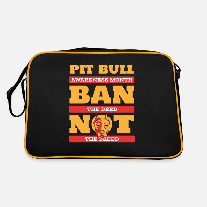 Pitbull Bewusstsein Pitbull Verbot Retro Tasche