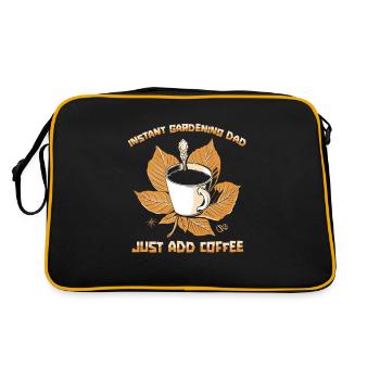 Hobby Gardener Garden Caffeine Garden Father - Sac Retro - noir/or - Dos