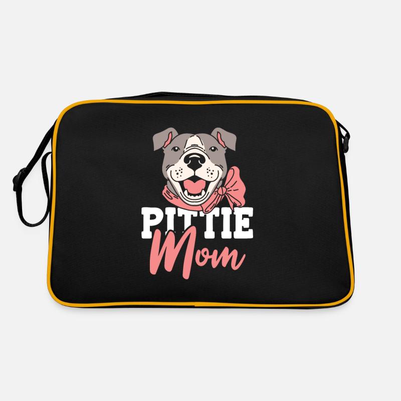 Pitbull Mère Pitbull Ban Pittie Maman Sac Retro