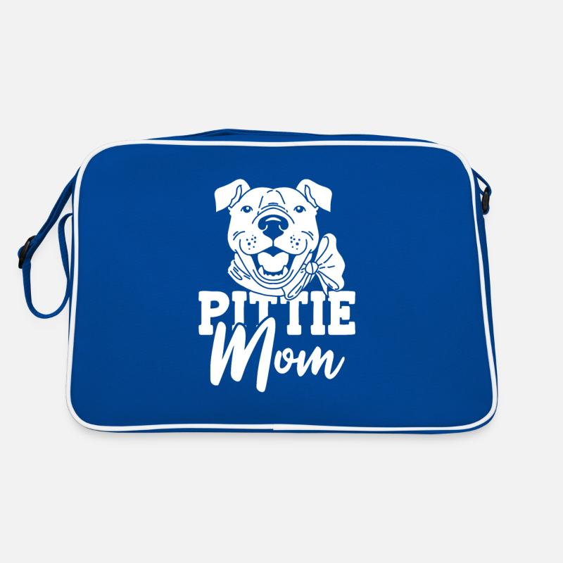 Pitbull Mutter Pitbull Verbot Pittie Mom Retro Tasche