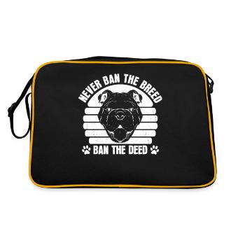 Pitbull Love Pitbull Ban - Sac Retro - noir/or - Dos