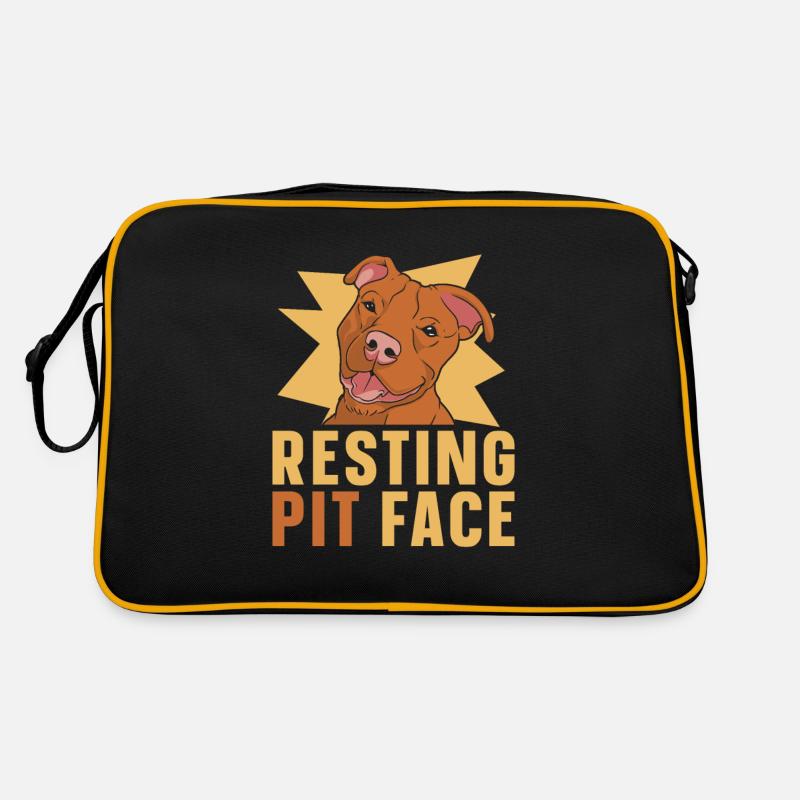 Pitbull Pitbull Ban Resting Pit Face Retro Bag