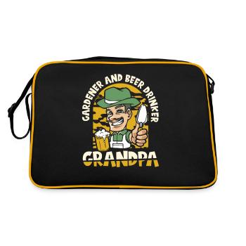 Hobby Gardener Garden Funny Garden Bière - Sac Retro - noir/or - Dos