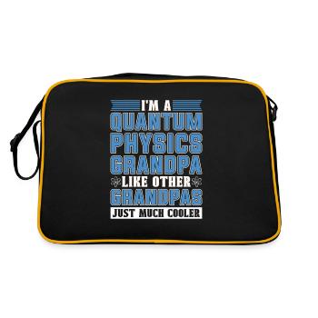 Physics Phyker Grandpa Quantum Physics - Retro Bag - black/gold - Back