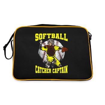 Softball - Retro Bag - black/gold - Back