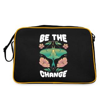 Hobbygärtner Garten Gartenschmetterlinge - Retro Tasche - Schwarz/Gold - Hinten
