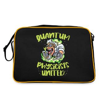 Physics Physicists Scientists Quantum Physics - Retro Bag - black/gold - Back