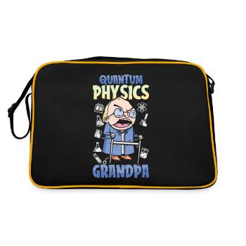 Physics Phyker Grandpa Quantum Physics - Retro Bag - black/gold - Back