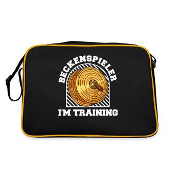 Cymbale fanfare de train de fans - Sac Retro - noir/or - Dos