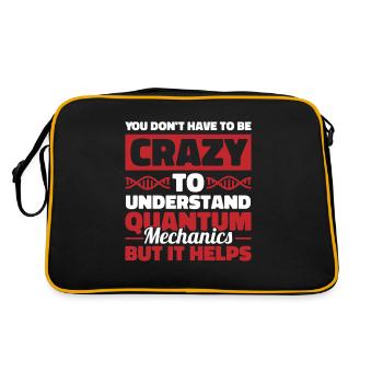 Physics Phyker Funny Quantum Physics - Retro Bag - black/gold - Back