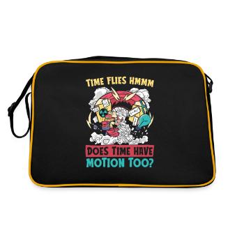 Physics Phyker Funny Quantum Physics - Retro Bag - black/gold - Back