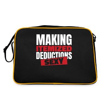 Comptable Conseiller fiscal Lustig - Sac Retro - noir/or - Dos