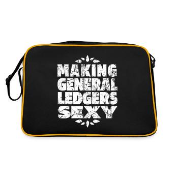 Accountant Tax Advisor Witzig - Retro Bag - black/gold - Back