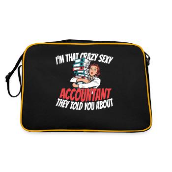Accountant Tax Advisor Witzig - Retro Bag - black/gold - Back