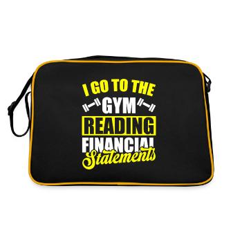 Comptable Conseiller fiscal Gymnase - Sac Retro - noir/or - Dos