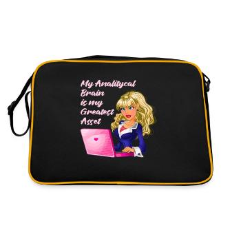 Accountant Tax Advisor Witzig - Retro Bag - black/gold - Back