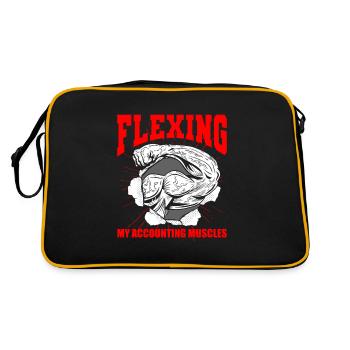 Comptable Conseiller fiscal Muscle - Sac Retro - noir/or - Dos