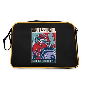 Truck Driver Trucker Truck Driver Professional - Retro Bag - black/gold - Back
