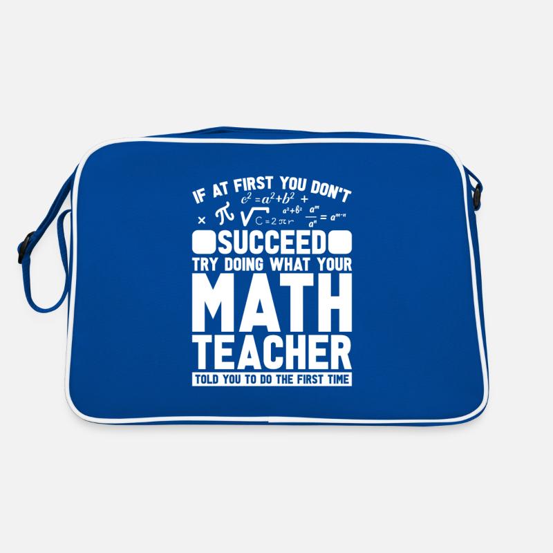 Mathelehrer Mathe Lehrer Sarkastisch Retro Tasche