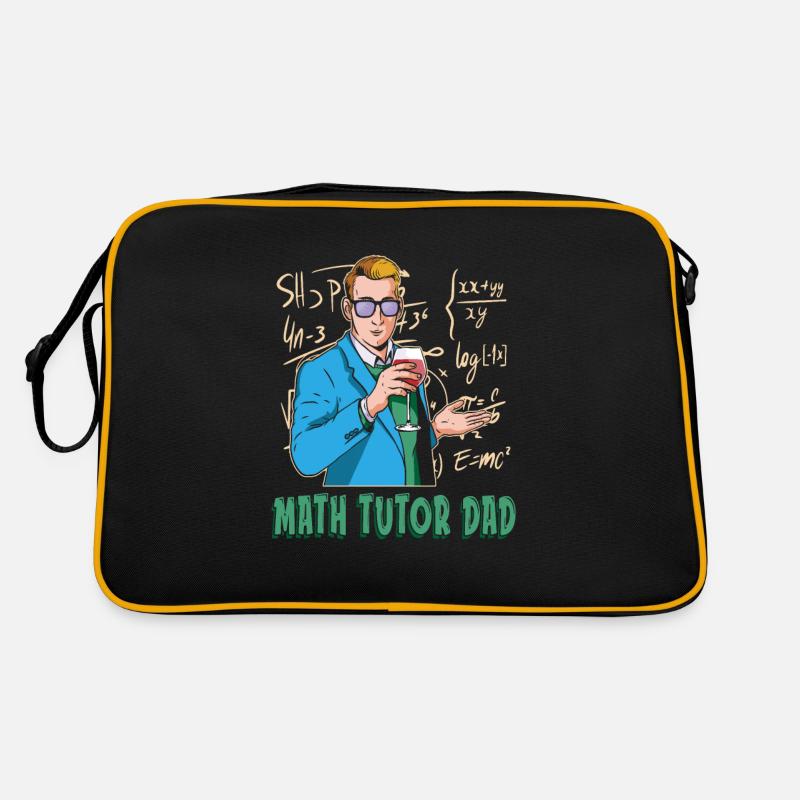 Math Teacher Math Teacher Dad Retro Bag