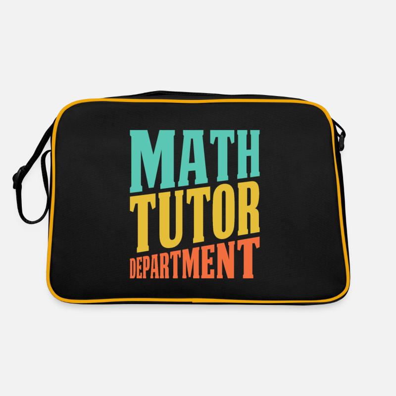 Mathelehrer Mathe Lehrer Abteilung Retro Tasche