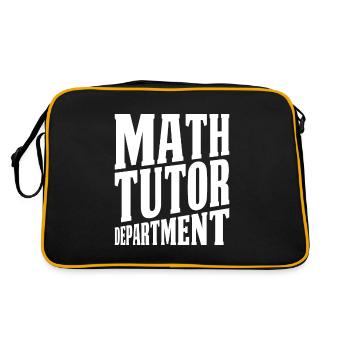 Mathelehrer Mathe Lehrer Abteilung - Retro Tasche - Schwarz/Gold - Hinten
