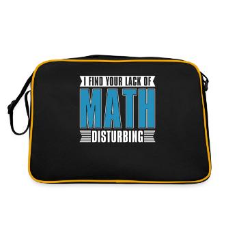 Mathelehrer Mathe Lehrer Witzig - Retro Tasche - Schwarz/Gold - Hinten