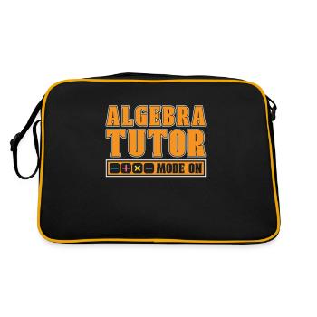 Math Teacher Math Teacher Algebra - Retro Bag - black/gold - Back