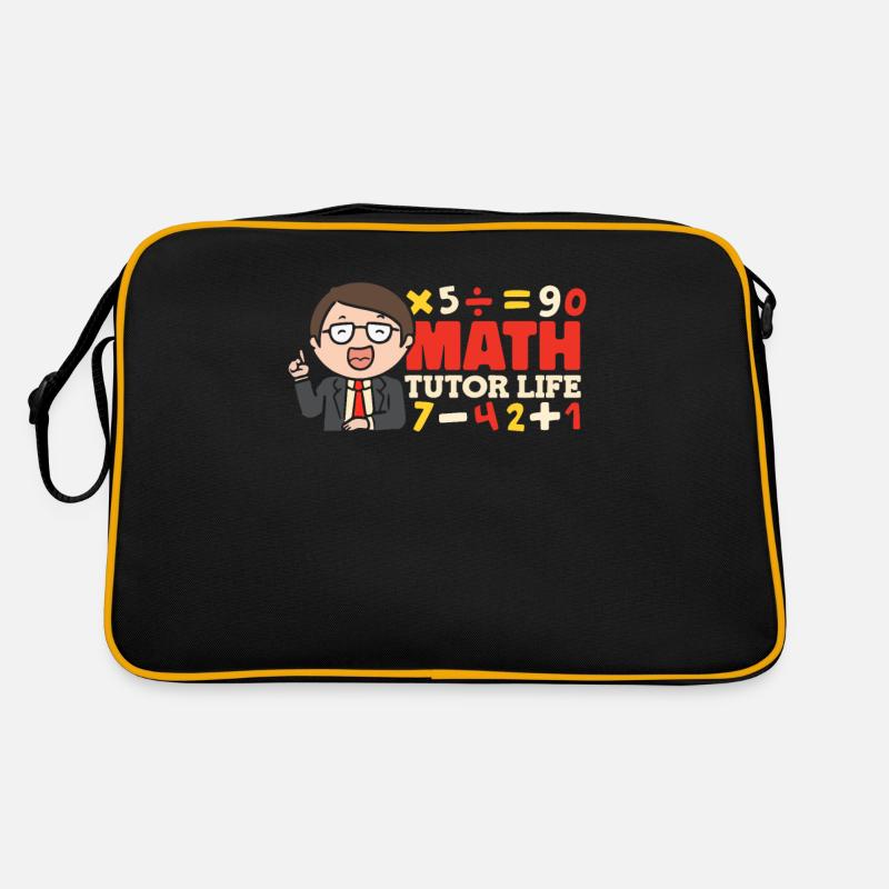 Mathelehrer Mathe Lehrer Witzig Tutor Retro Tasche