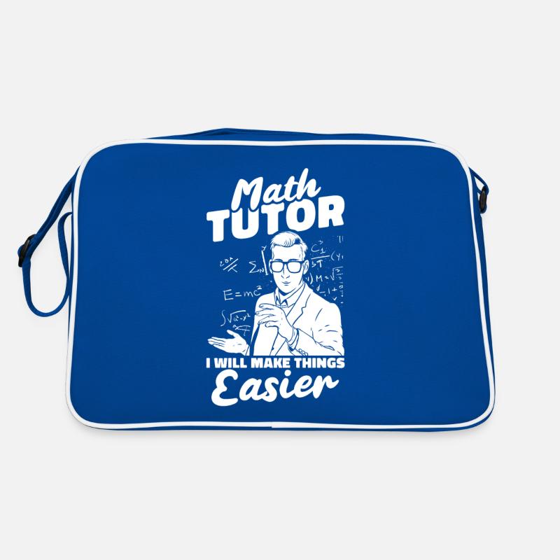 Mathelehrer Mathe Lehrer Mathe Nachhilfelehrer Retro Tasche