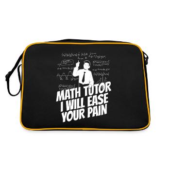 Math Teacher Math Teacher Funny - Retro Bag - black/gold - Back