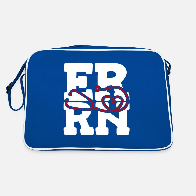 Krankenschwester Herz Notfall Krankenschwester Retro Tasche