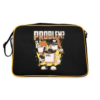 Developer, Coder, Programmer, Cool - Retro Bag - black/gold - Back