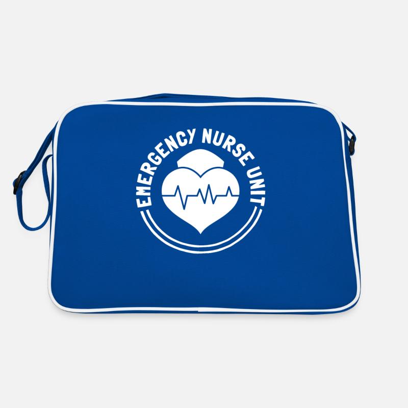 Krankenschwester Herz Notfall Krankenschwester Retro Tasche