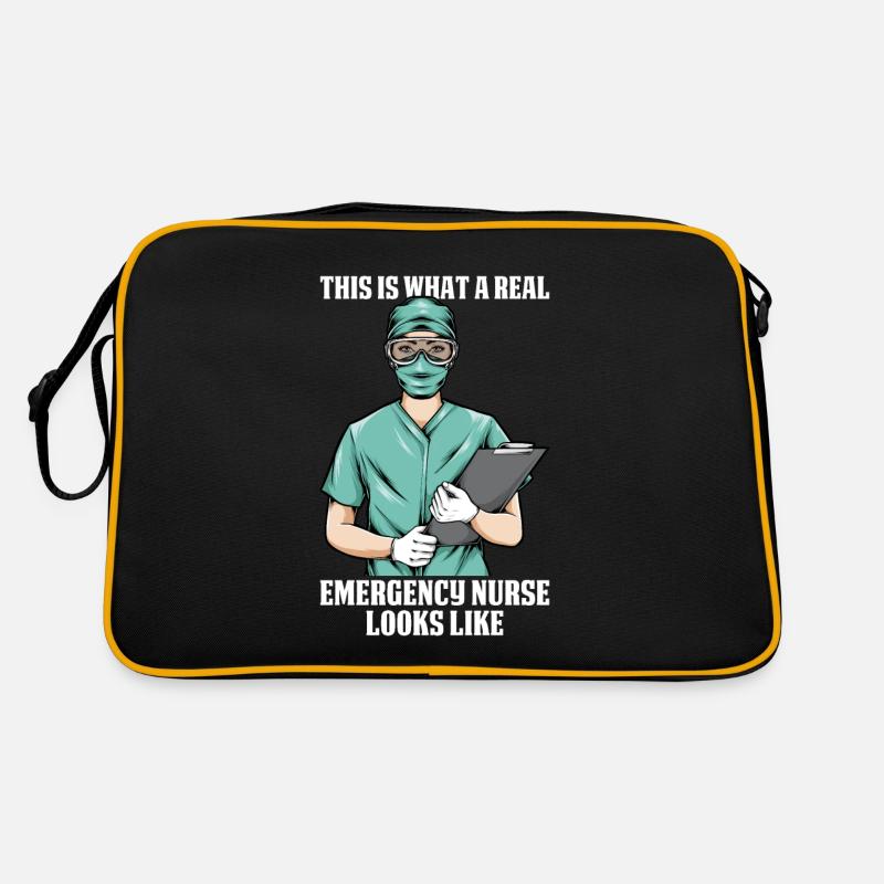 Krankenschwester Lustig Notfall Krankenschwester Retro Tasche