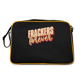 Oilfield Oil Rig Fracking - Retro Bag - black/gold - Back