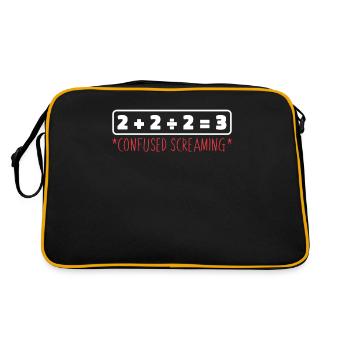 Math Teacher Math Teacher Funny - Retro Bag - black/gold - Back